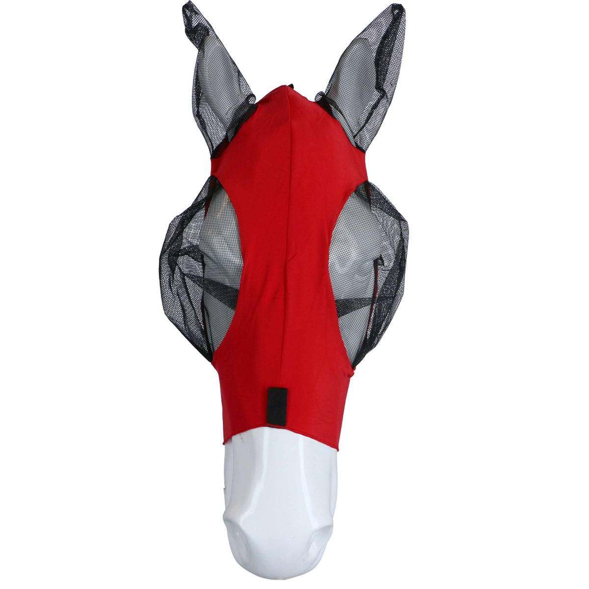 Weatherbeeta Fly Mask Stretch Bug Eye Saver with Ears red / black