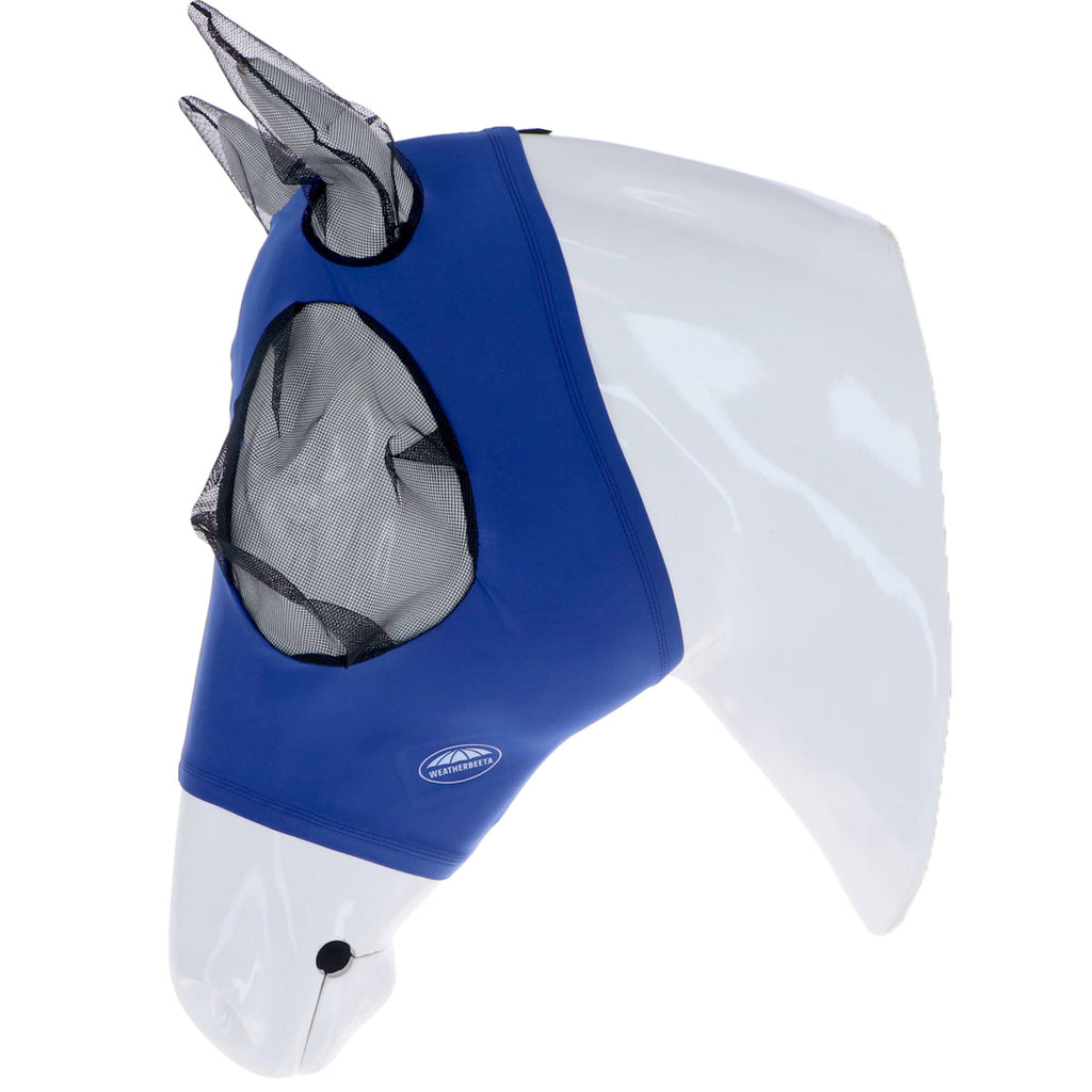 Weatherbeeta Fly Mask Stretch Bug Eye Saver with Ears Royal Blue/Black