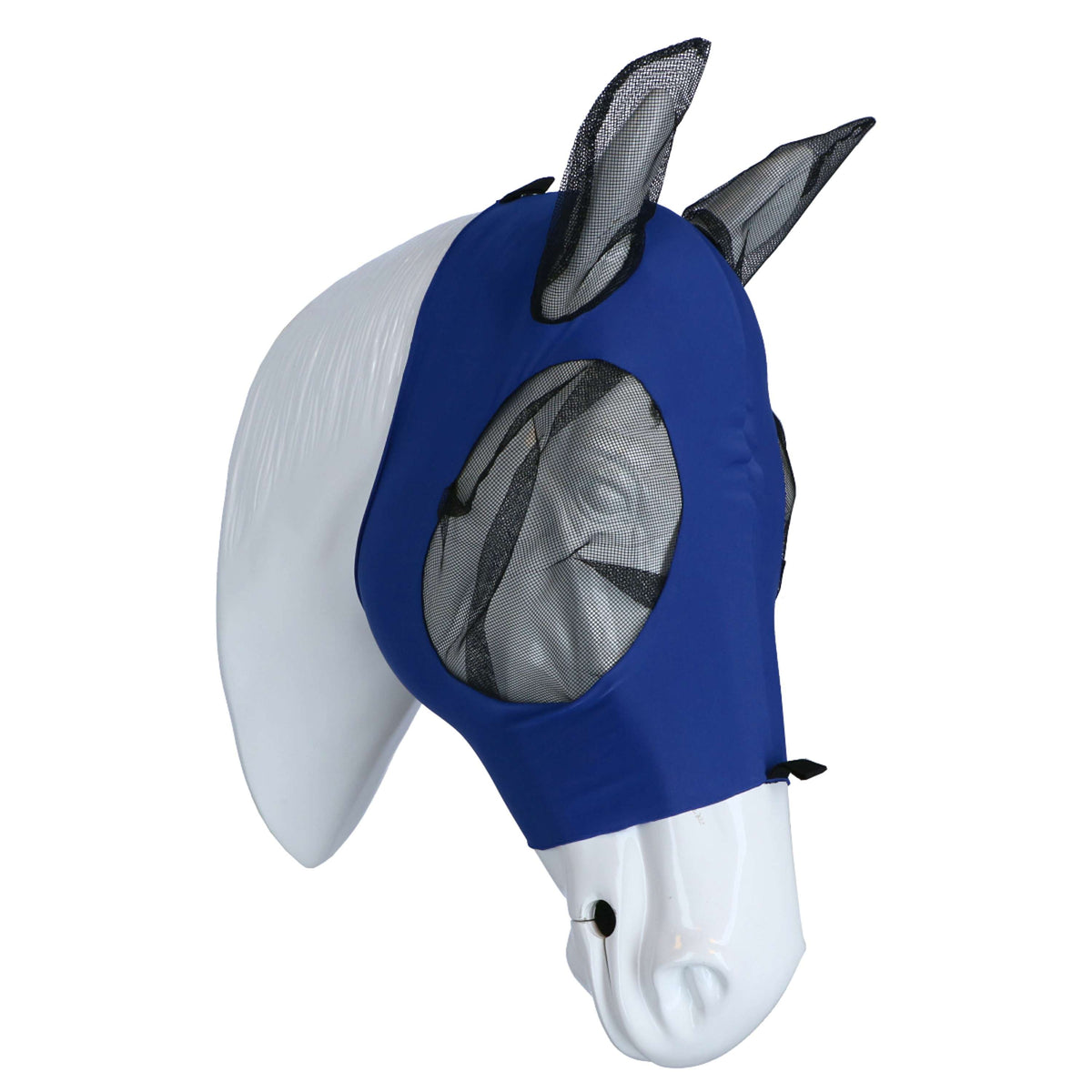 Weatherbeeta Fly Mask Stretch Bug Eye Saver with Ears Royal Blue/Black