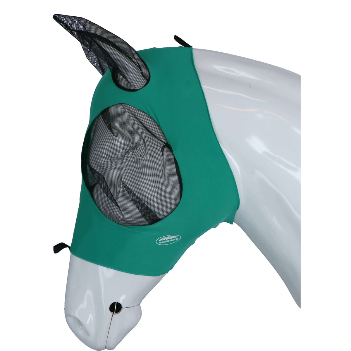 Weatherbeeta Fly Mask Stretch Bug Eye Saver with Ears Turquoise/Black