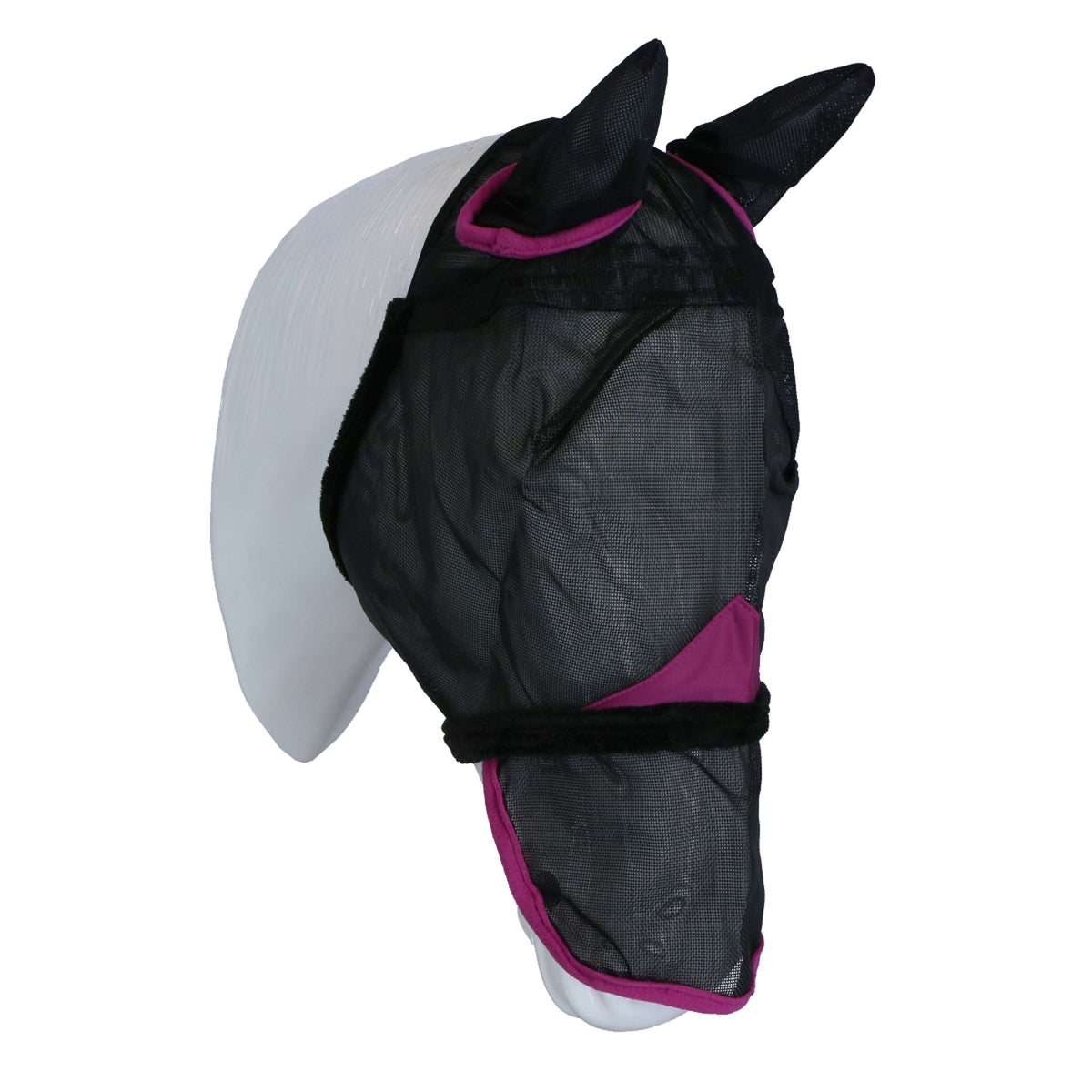 Weatherbeeta Fly Mask Comfitec Durable Mesh Ears & Nose Navy/purple