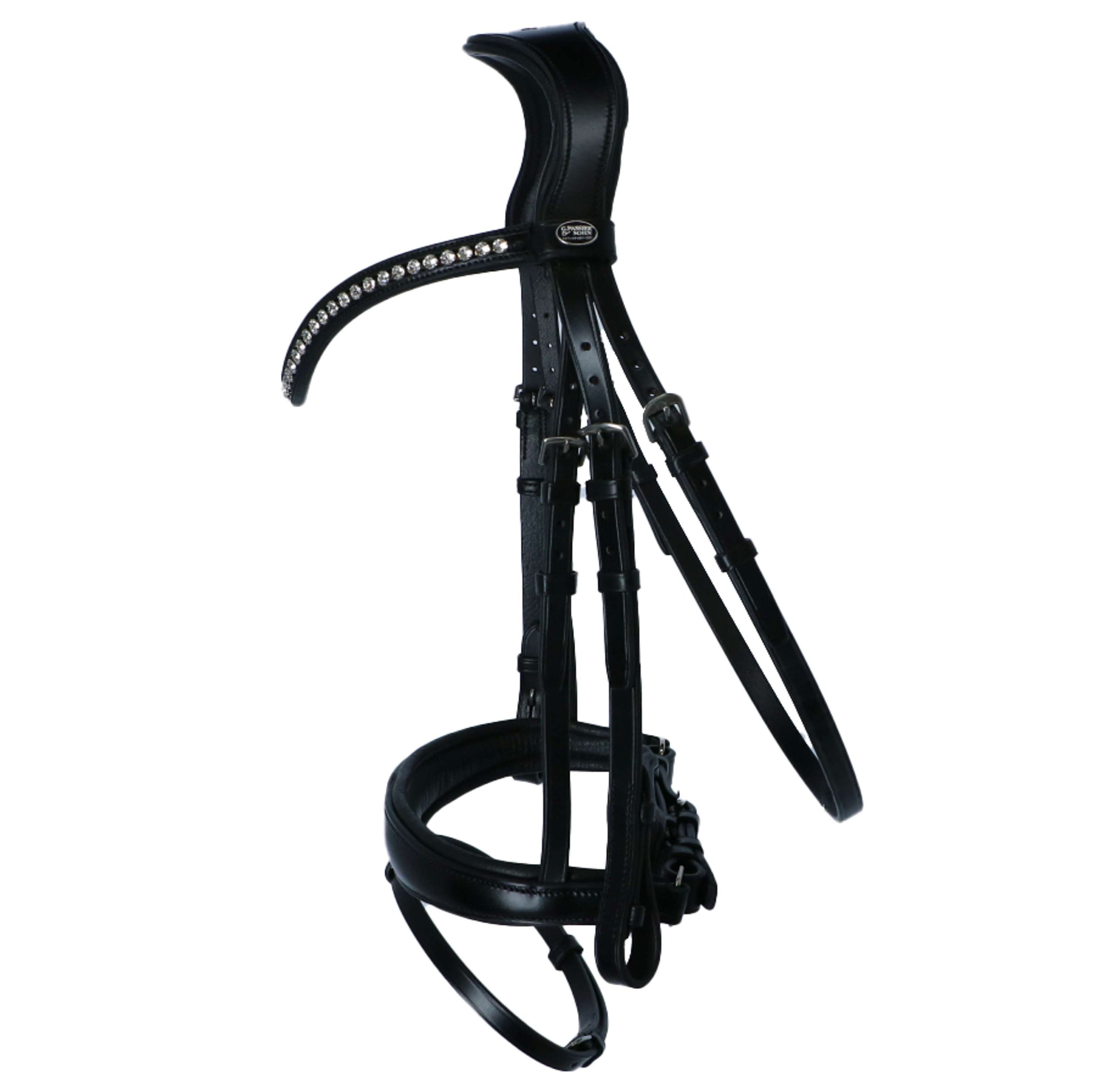 Passier Snaffle Bridle Atlas Black/Silver Passier Snaffle Bridle Atlas Black/Silver