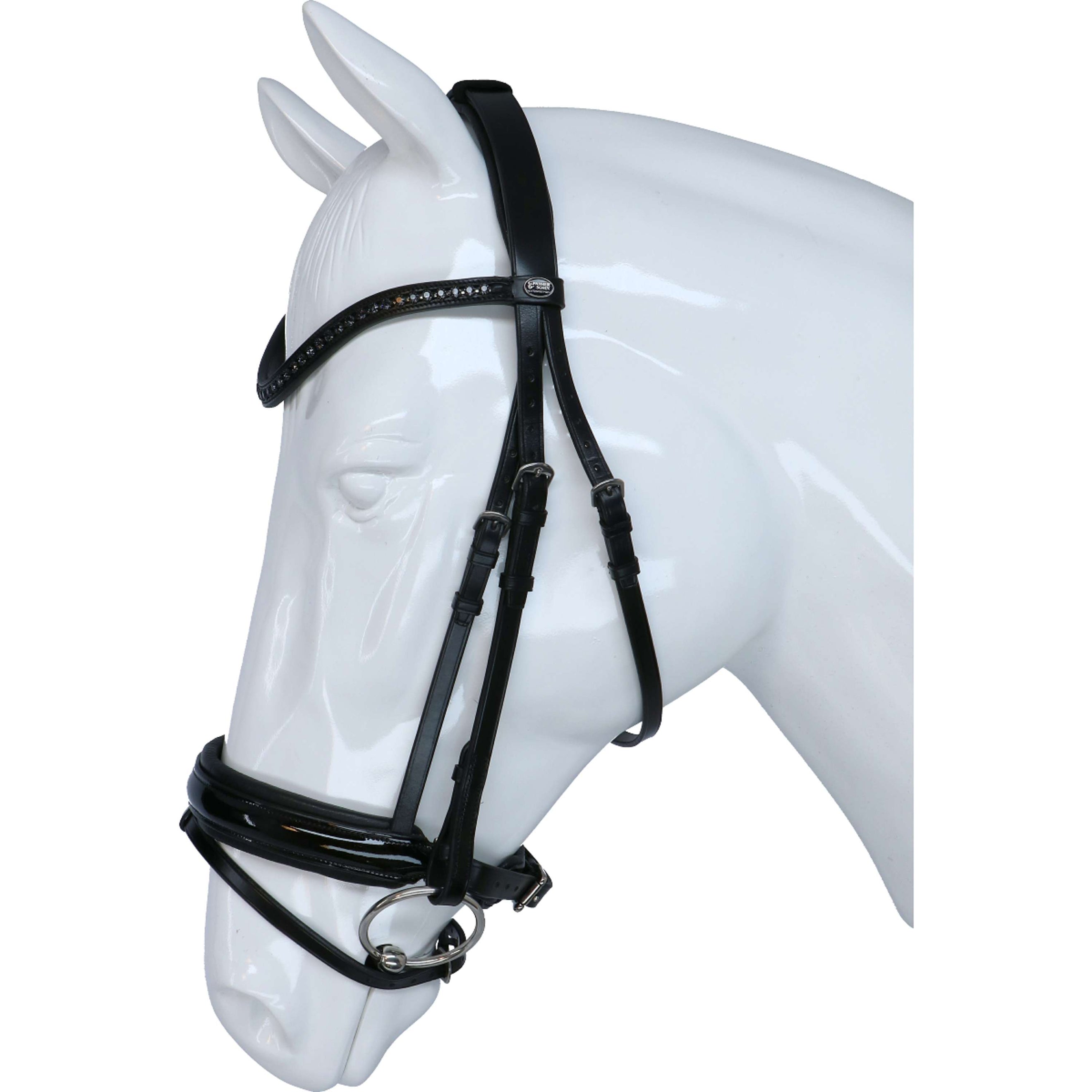 Passier Snaffle Bridle Apollo Black/Silver