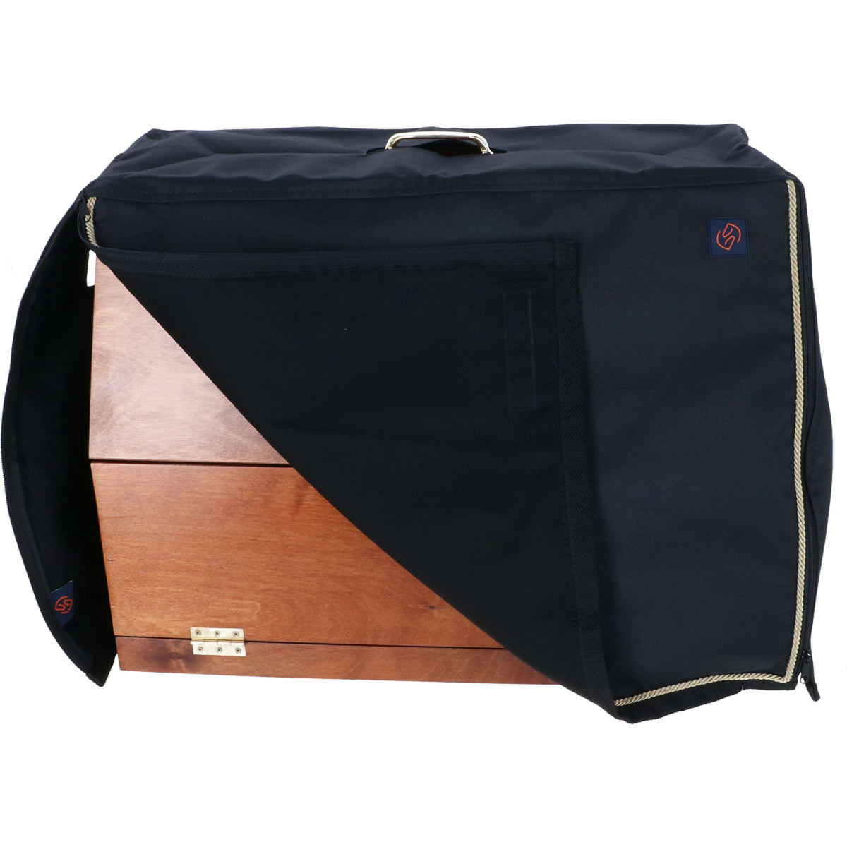 One Equestrian Grooming Box Cover Black/Gold