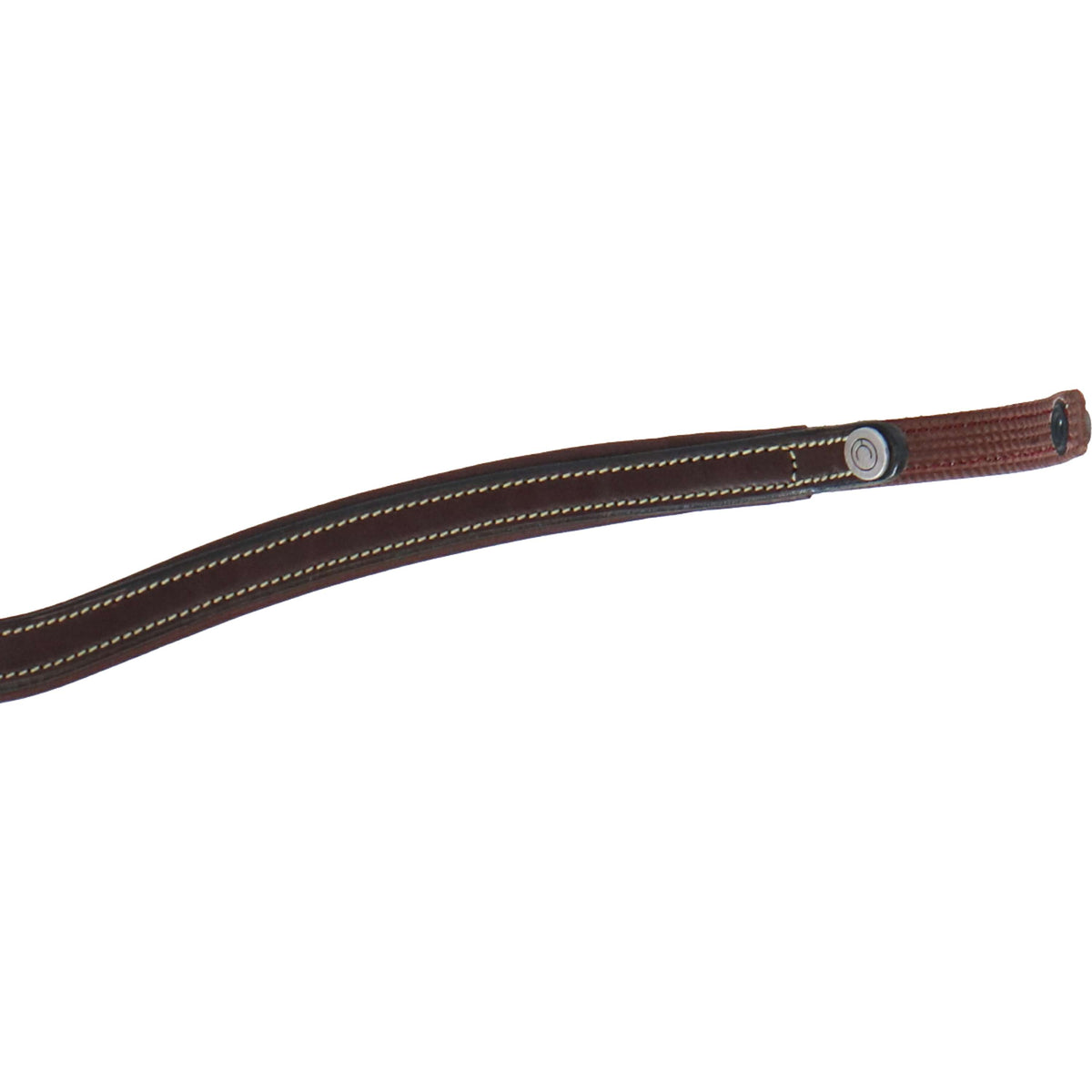 Montar Browband Classic Curved White Stitching Brown