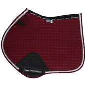 Weatherbeeta Prime Bling Jump Shaped Saddle Pad Maroon