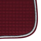 Weatherbeeta Prime Bling Jump Shaped Saddle Pad Maroon