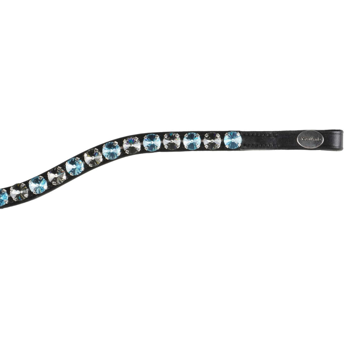 Kavalkade Browband Diamond Curved Grey/Light Blau