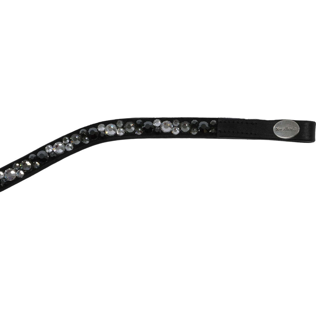 Kavalkade Browband Bent with Stones Grey