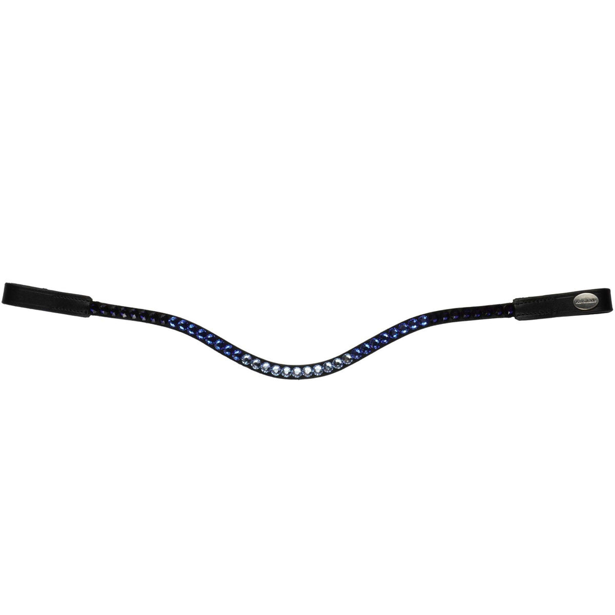 Kavalkade Browband Bent with Stones Blue