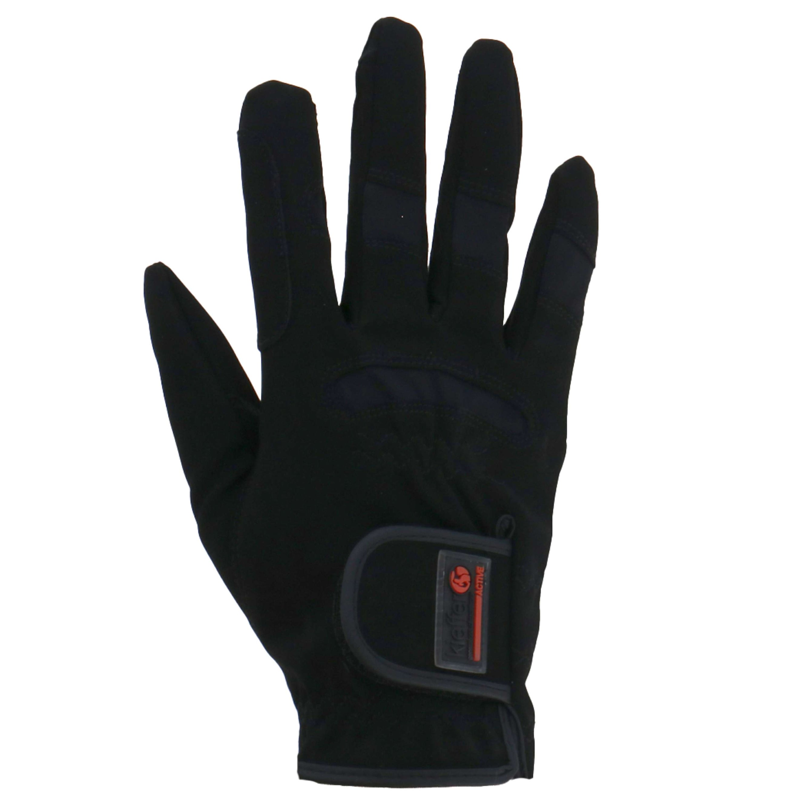 Kieffer Riding Gloves Secu Material Elastic Black