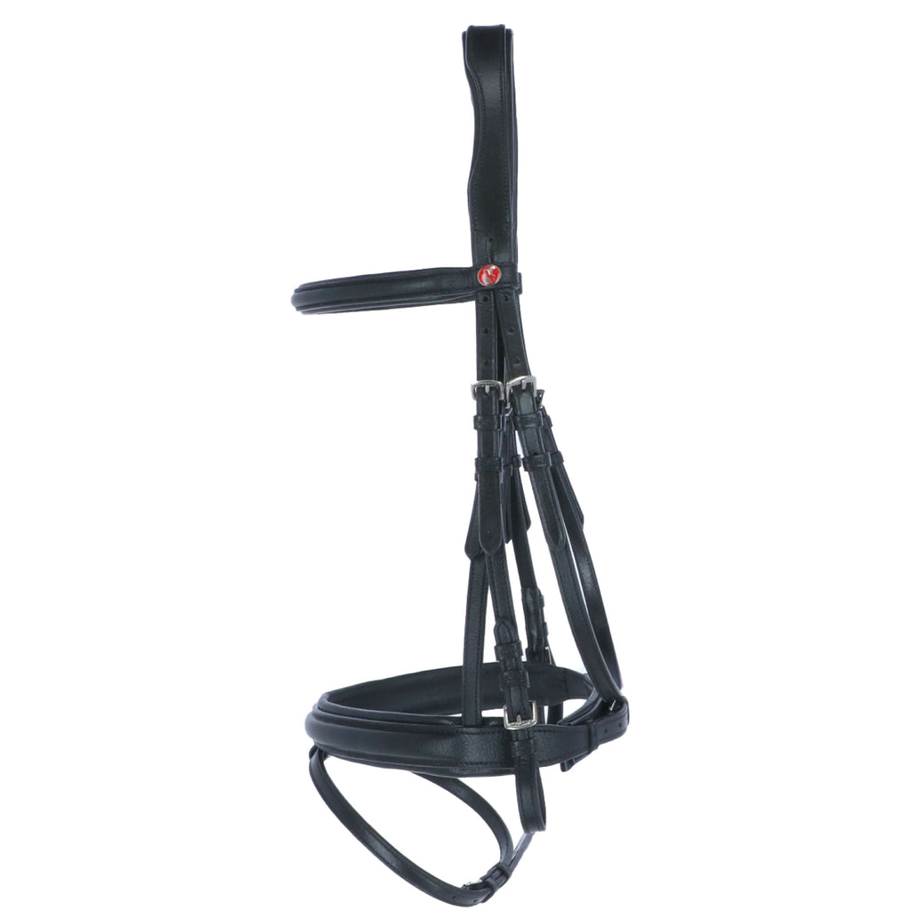Kieffer Snaffle Bridle Economy Ultrasoft, English, Black Lined, 45mm Black