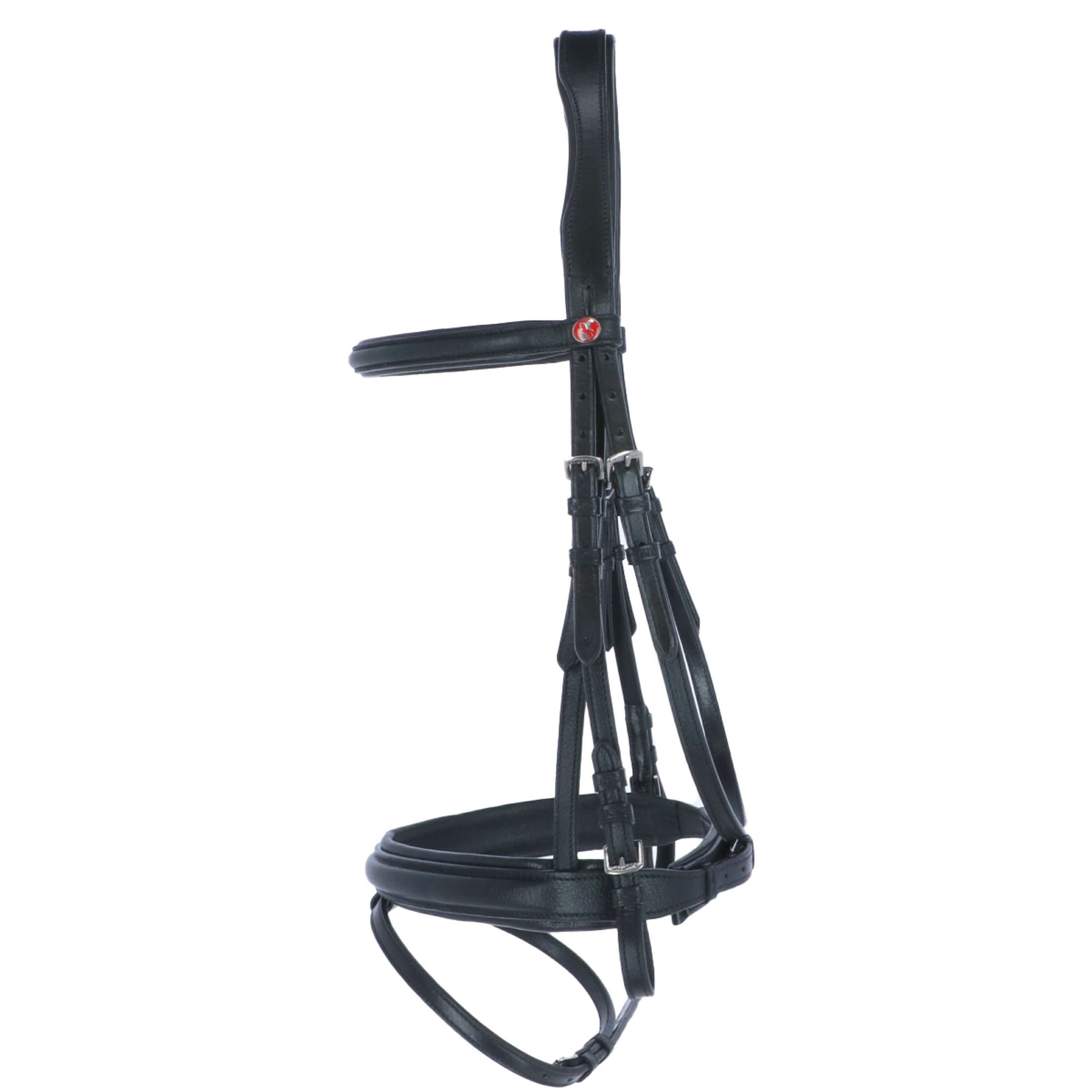 Kieffer Snaffle Bridle Economy Ultrasoft, English, Black Lined, 40mm Black