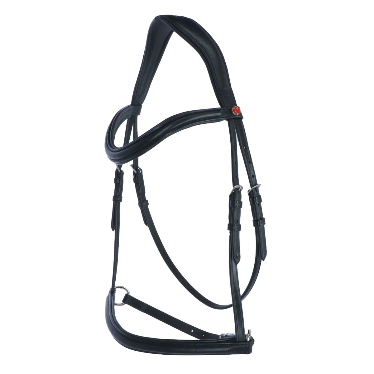 Kieffer Bit-less Bridle Kendra with Buckle, Anatomic Lined Black