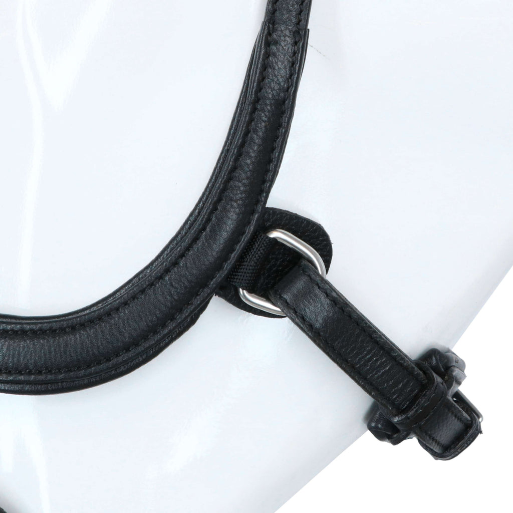 Kieffer Snaffle Bridle Amy Ultrasoft Swedish with Buckle and Flash Strap Black