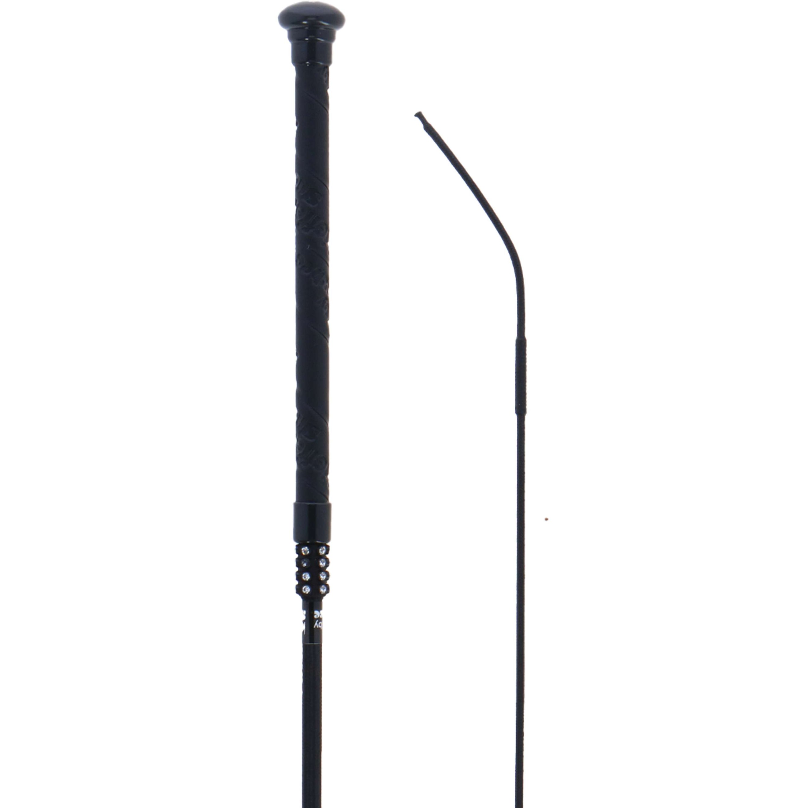 Kieffer Dressage Whip Leathergrip, Nylon Black Kieffer Dressage Whip Leathergrip, Nylon Black