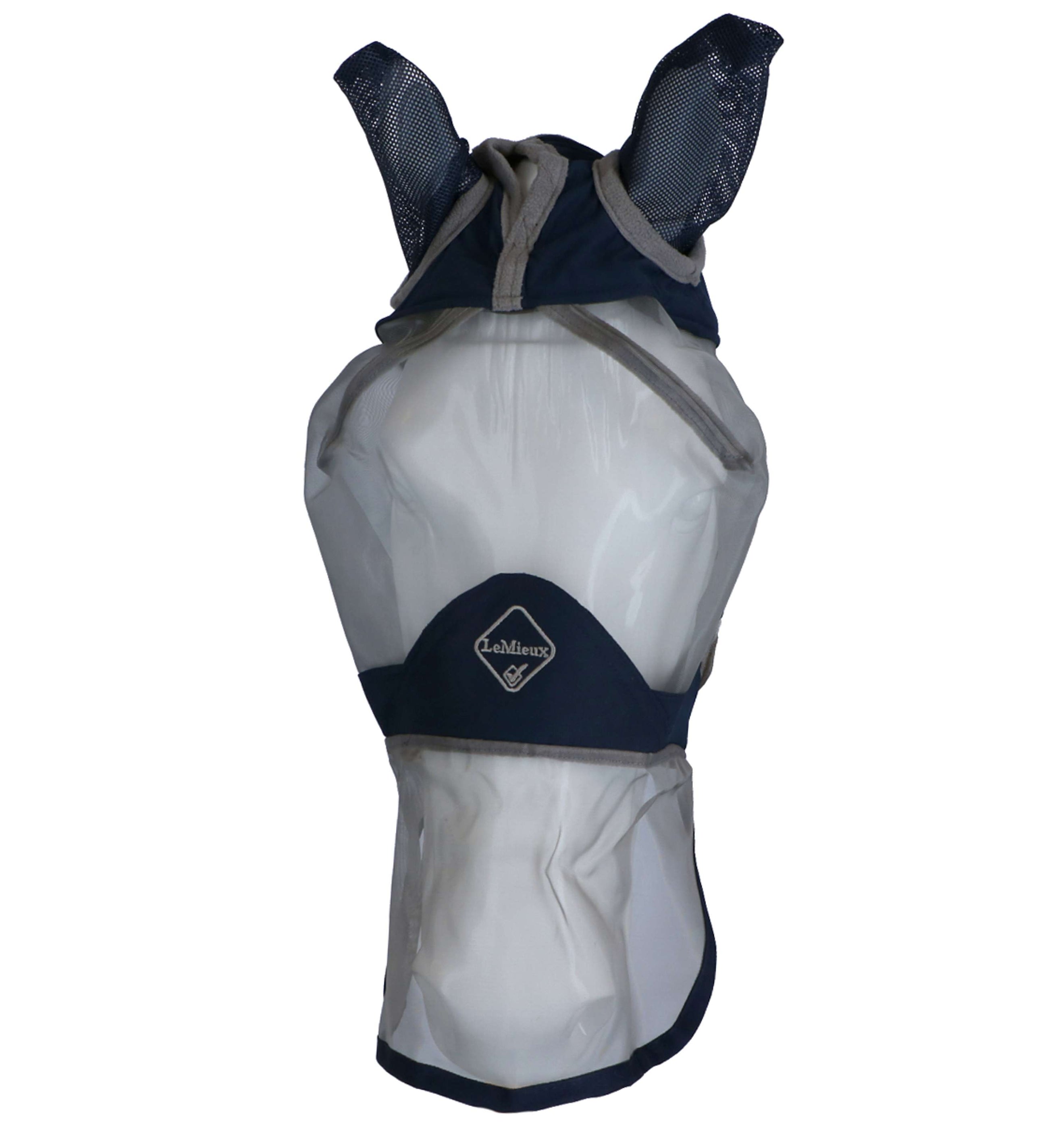 LeMieux Fly Mask Amour Shield Pro with Ears & Nose Navy LeMieux Fly Mask Amour Shield Pro with Ears & Nose Navy