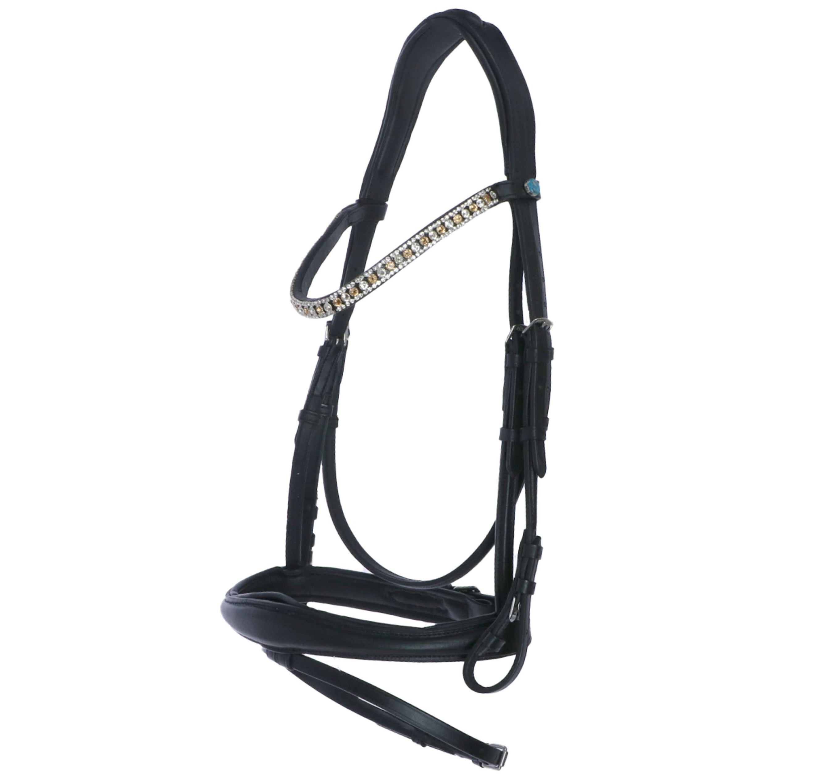 Kieffer Snaffle Bridle Romana Essentials SI-8233 Black