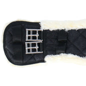 HORKA Dressage Girth Textile with Fur Black