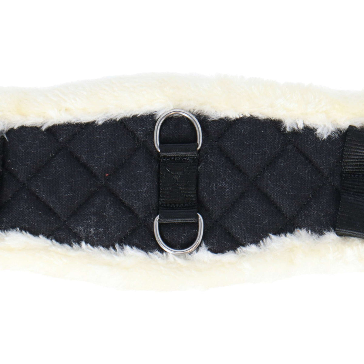 HORKA Dressage Girth Textile with Fur Black