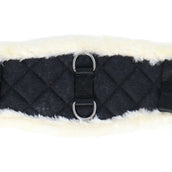 HORKA Dressage Girth Textile with Fur Black