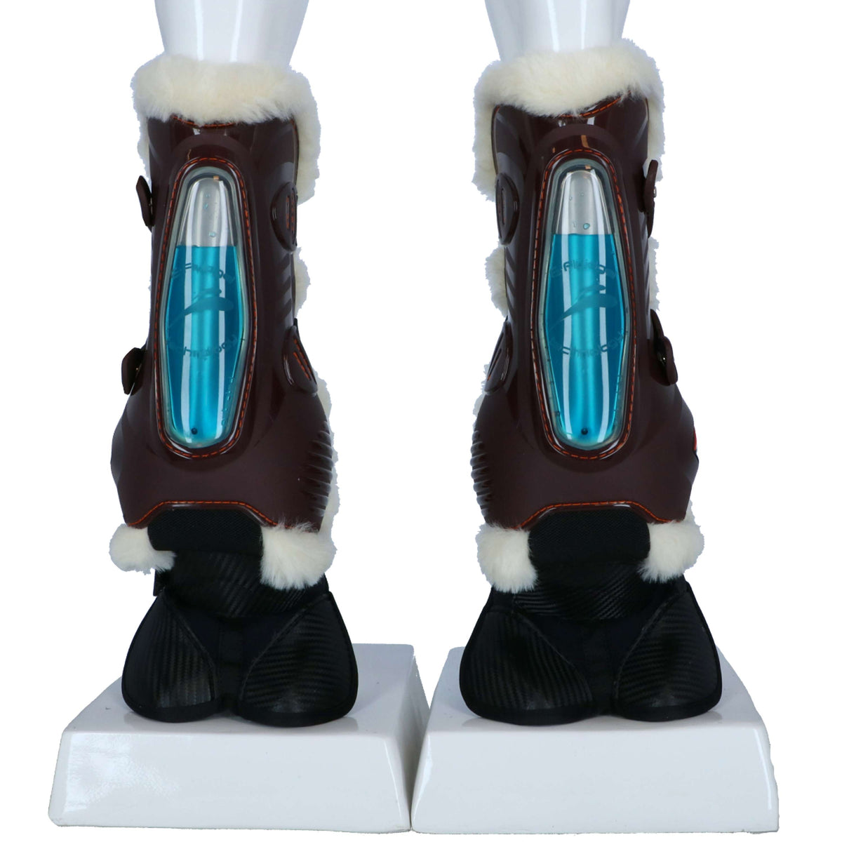 eQuick Tendon Boots eShock Overreach Fluffy Brown