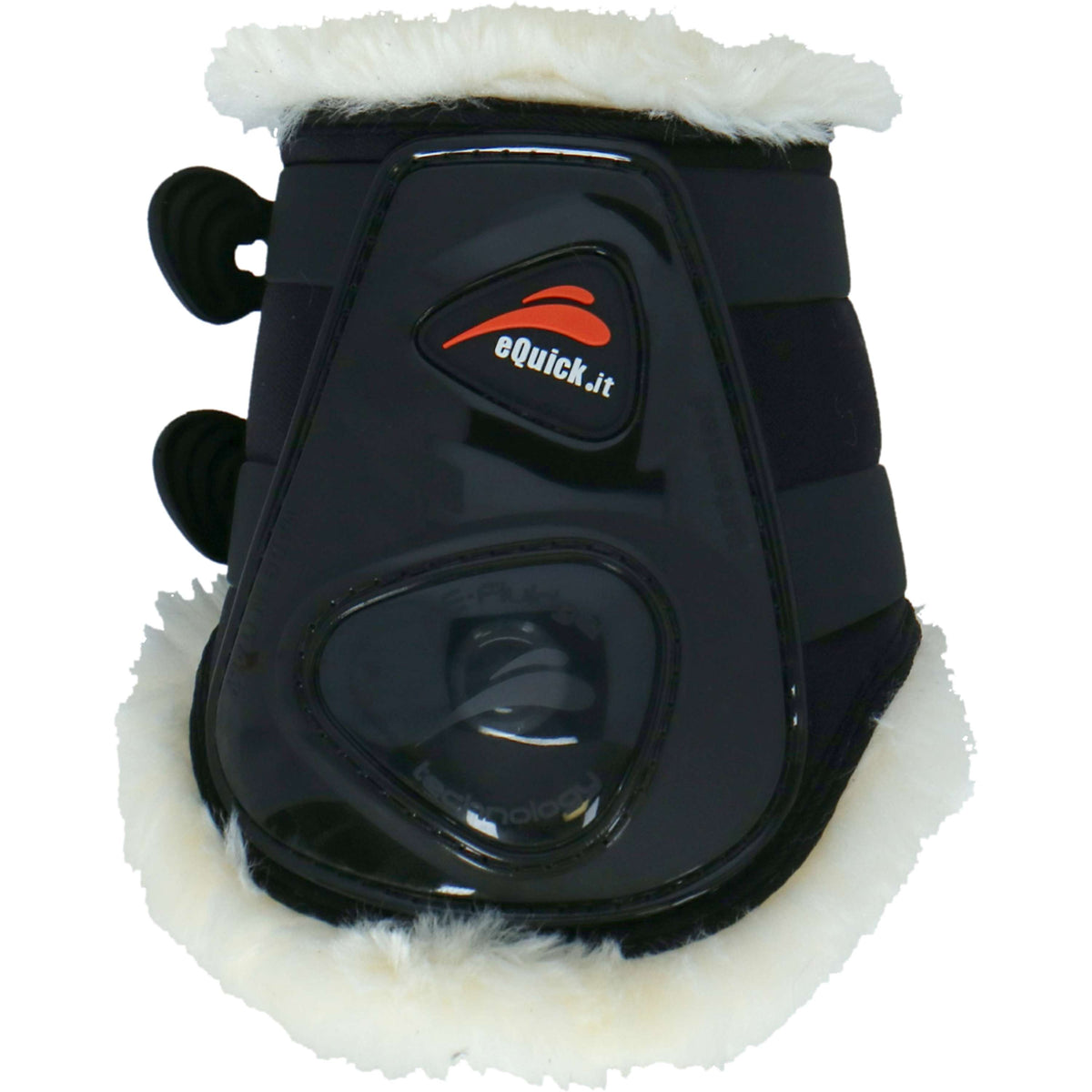 eQuick Fetlock Boots eShock Rear Legend Fluffy Black