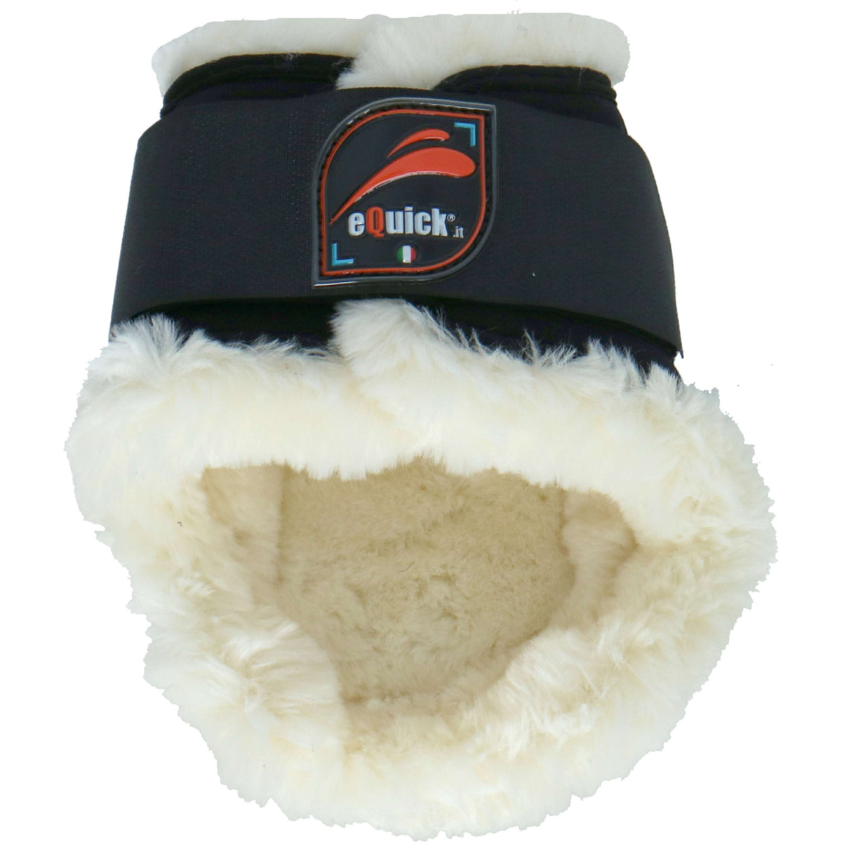 eQuick Fetlock Boots eLight Rear Fluffy Black