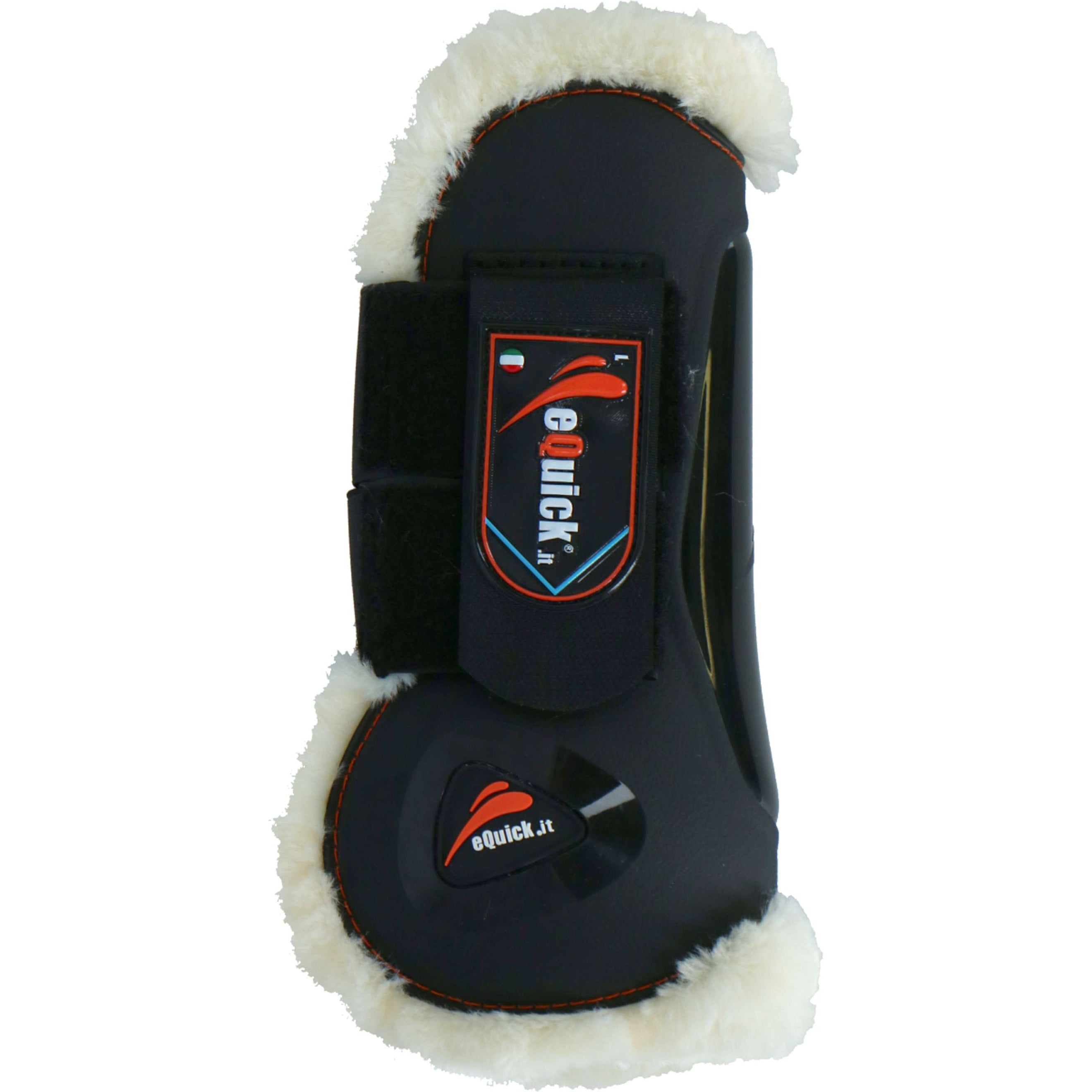 eQuick Tendon Boots eLight Front Fluffy Black