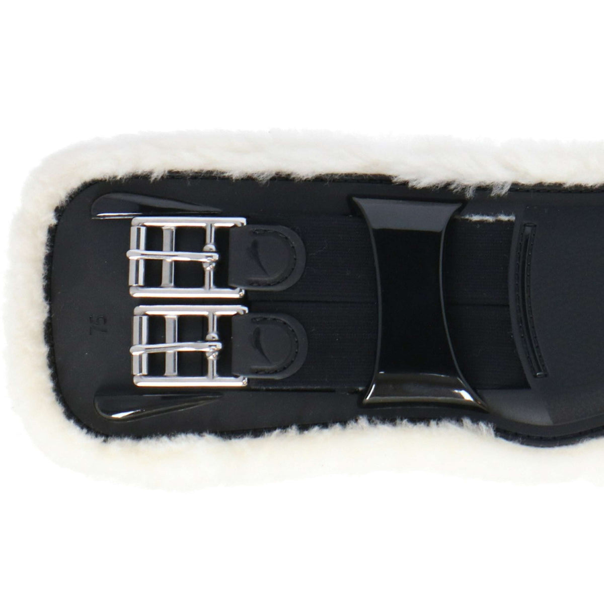 eQuick Dressage Girth ePearl Fluffy Black