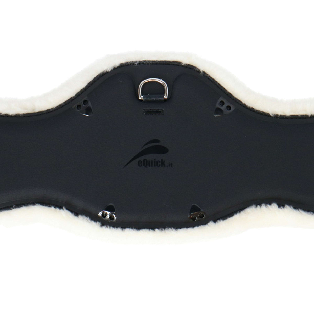 eQuick Dressage Girth ePearl Fluffy Black