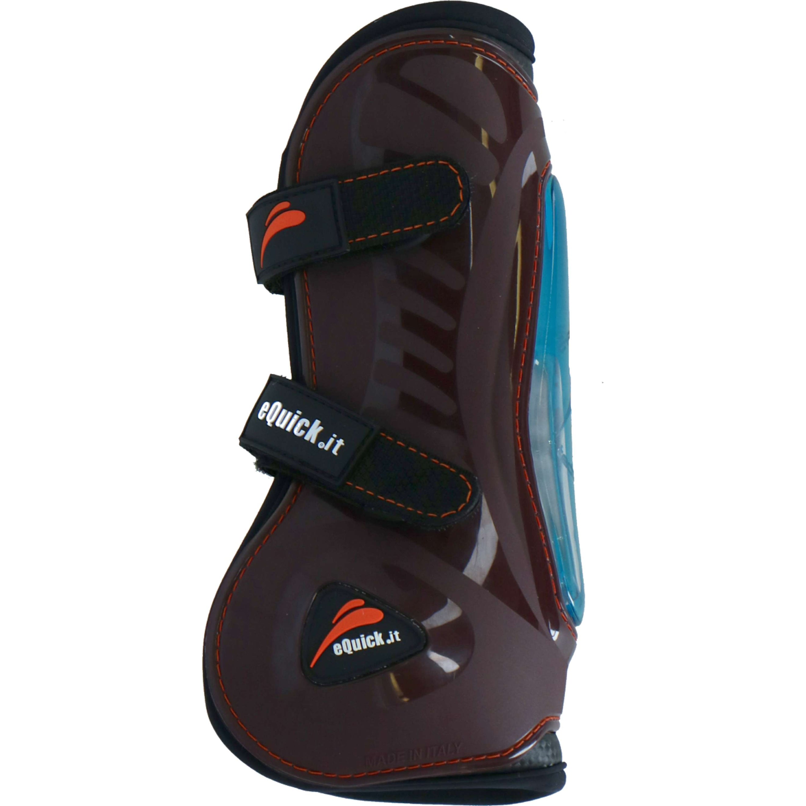 eQuick Tendon Boots eShock Front Velcro Brown