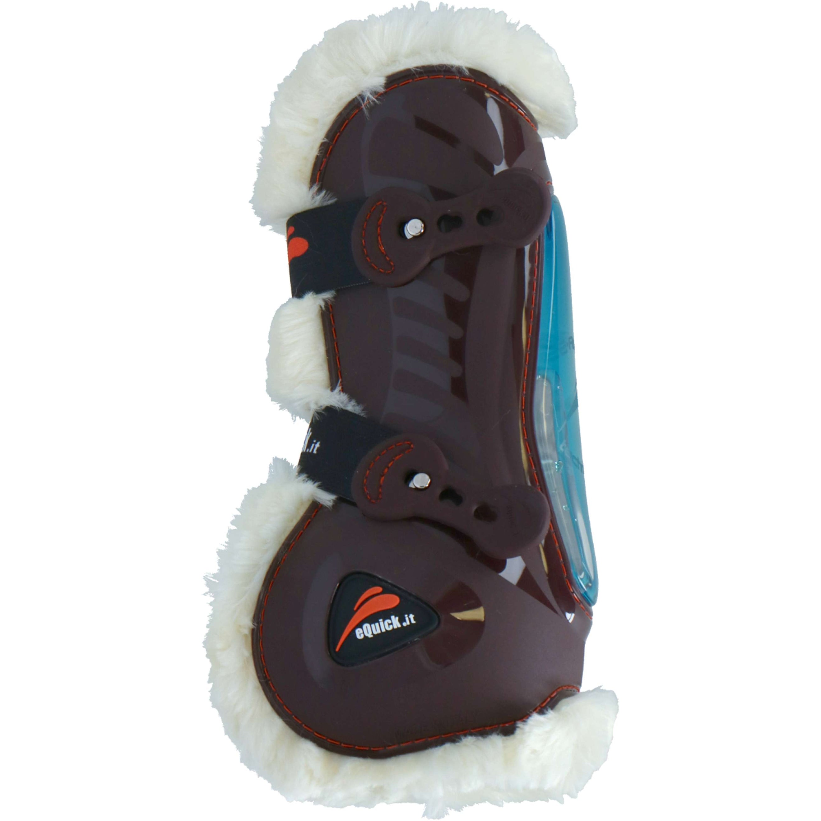 eQuick Tendon Boots eShock Front Fluffy Brown eQuick Tendon Boots eShock Front Fluffy Brown