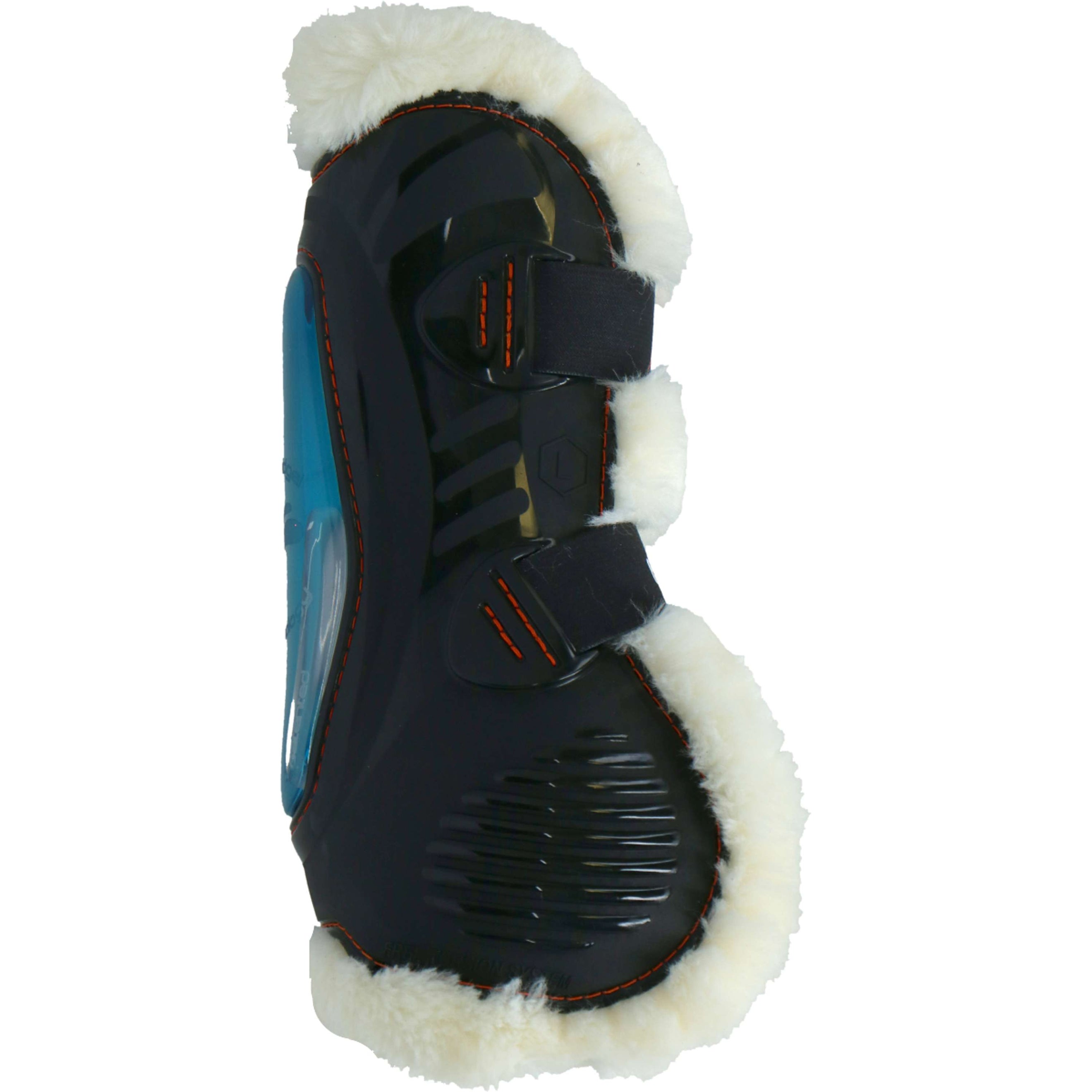 eQuick Tendon Boots eShock Front Fluffy Black