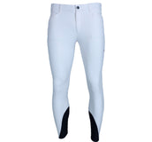 EQODE by Equiline Breeches Davis Men Knee Grip White