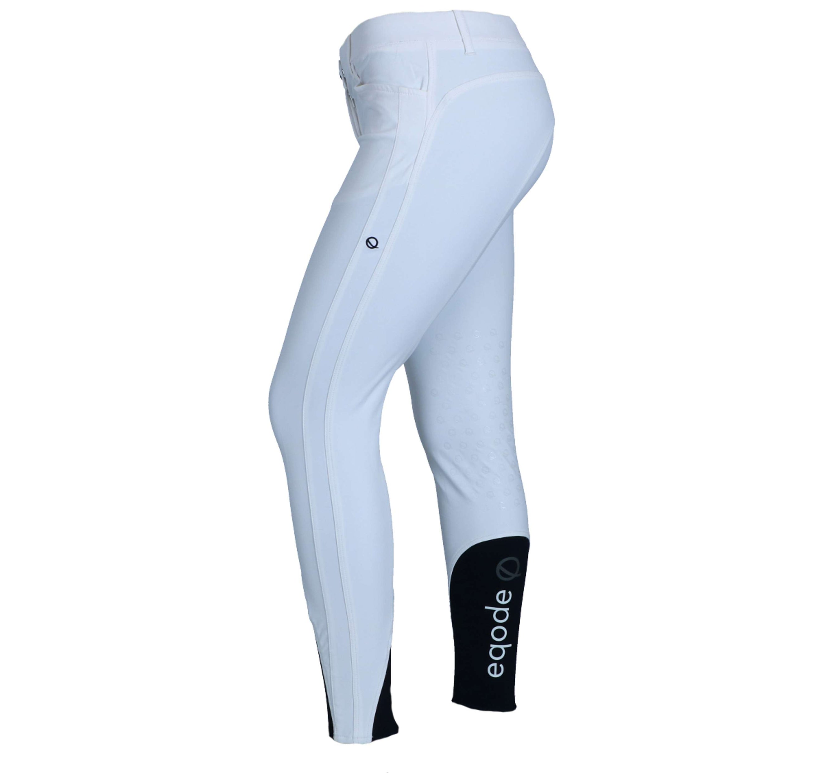 EQODE by Equiline Breeches Delma Knee Grip White EQODE by Equiline Breeches Delma Knee Grip White