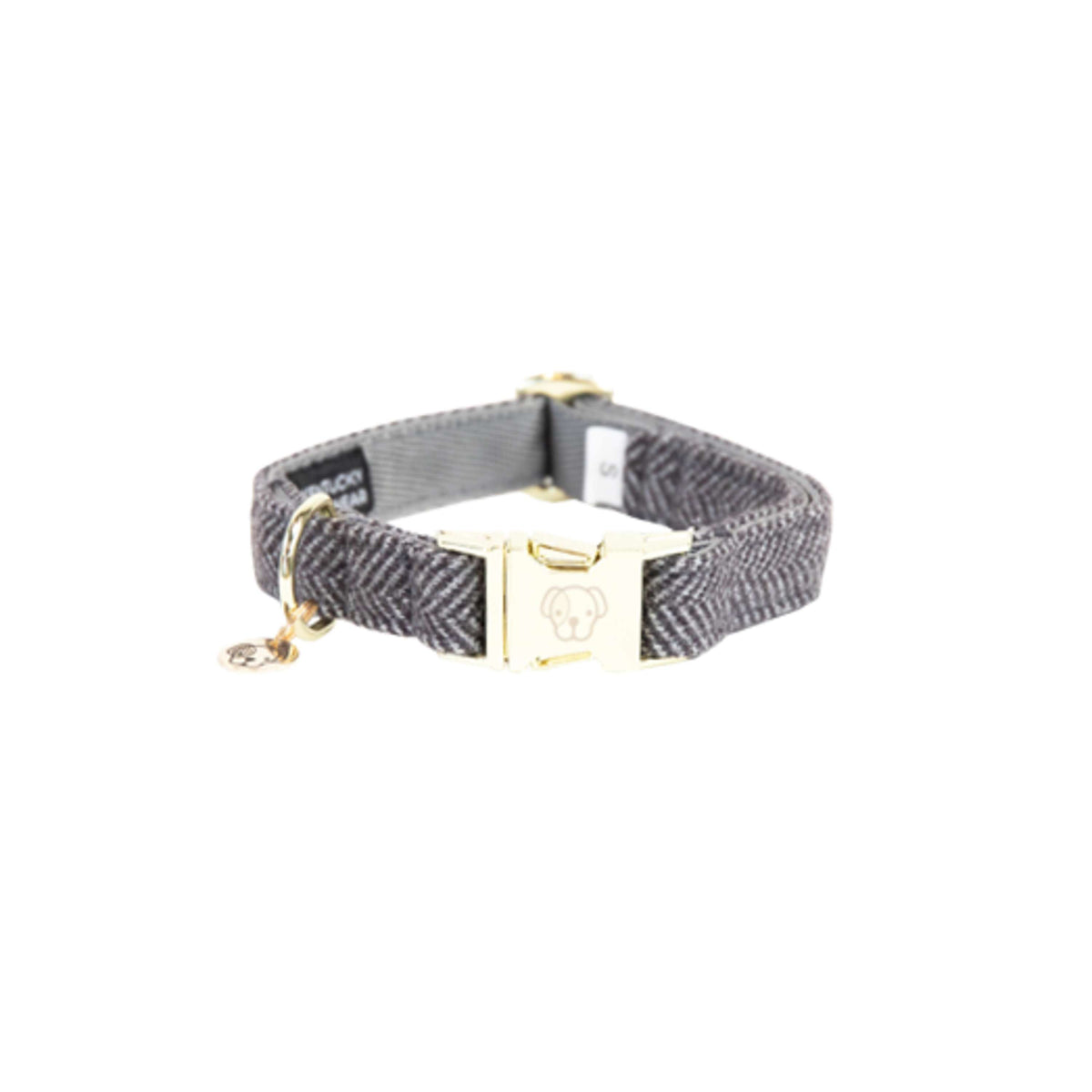 Kentucky Dog Collar Wool Grey