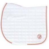 Harry's Horse Saddlepad Reverso Logo Competition General Purpose White/Rosegold