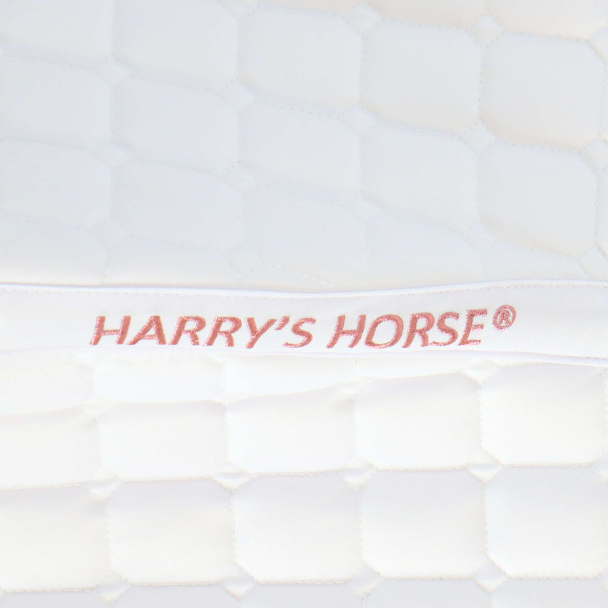 Harry's Horse Saddlepad Reverso Logo Competition General Purpose White/Rosegold