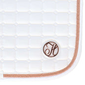 Harry's Horse Saddlepad Reverso Logo Competition Dressage White/Rosegold