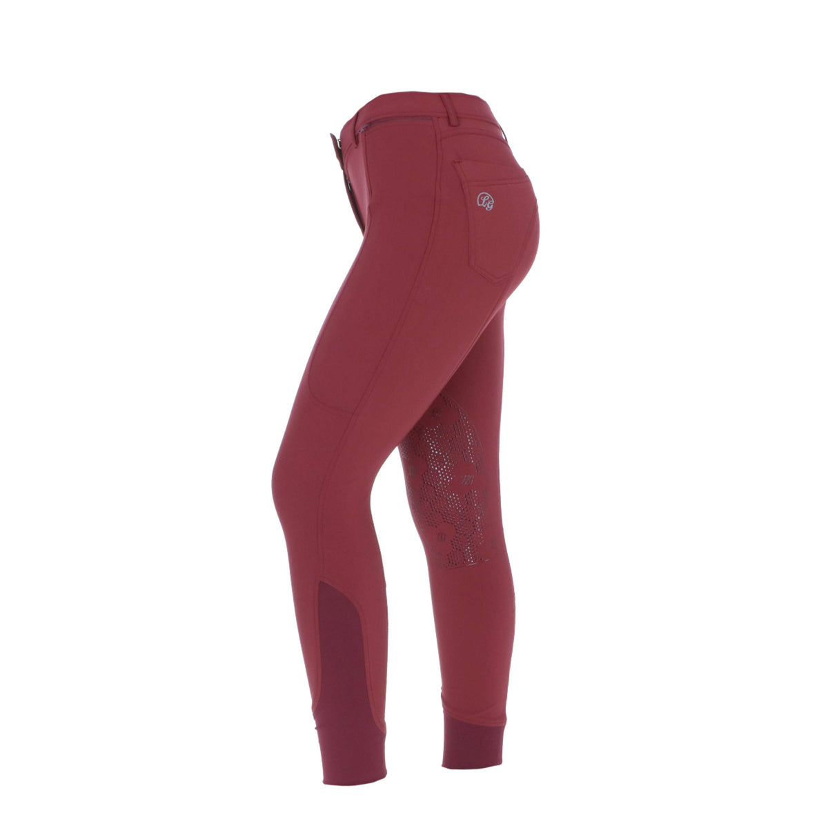 HKM Breeches Morello PAM Silicon Knee Grape