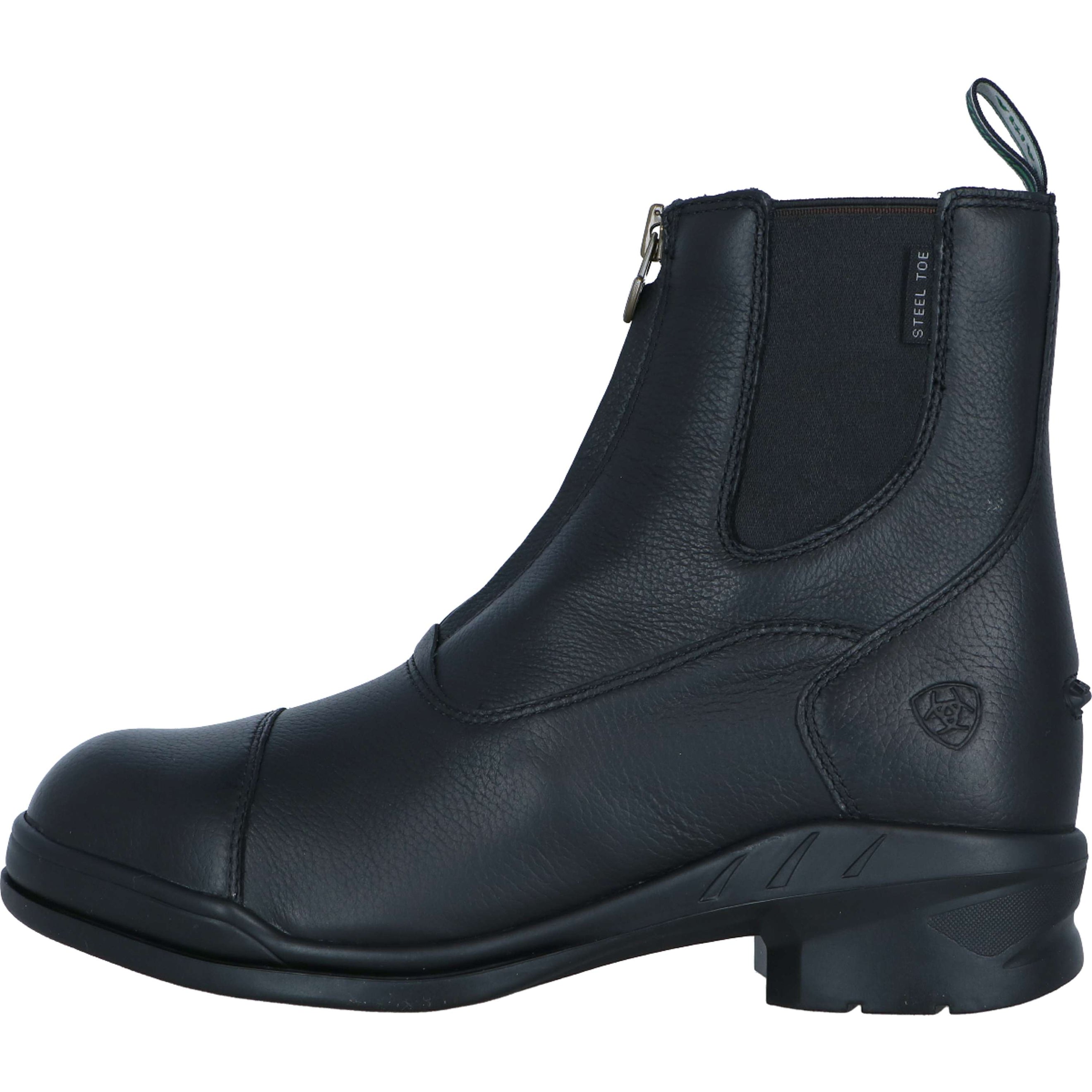 Ariat Heritage IV Zip Steel Toe Paddock Black