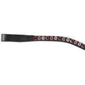 Kavalkade Browband Splendid Curved Pink Full Black/Pink