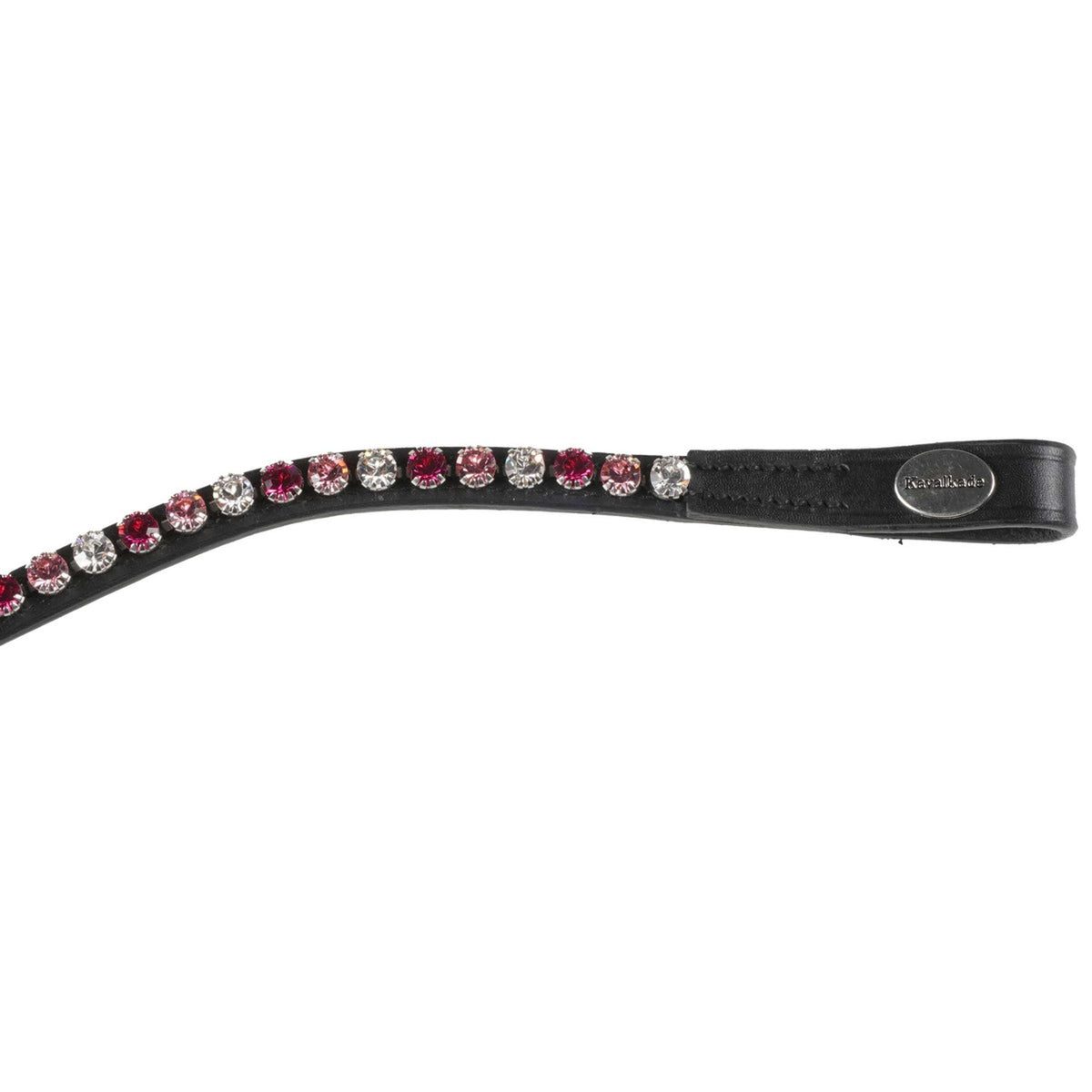 Kavalkade Browband Splendid Curved Pink Full Black/Pink