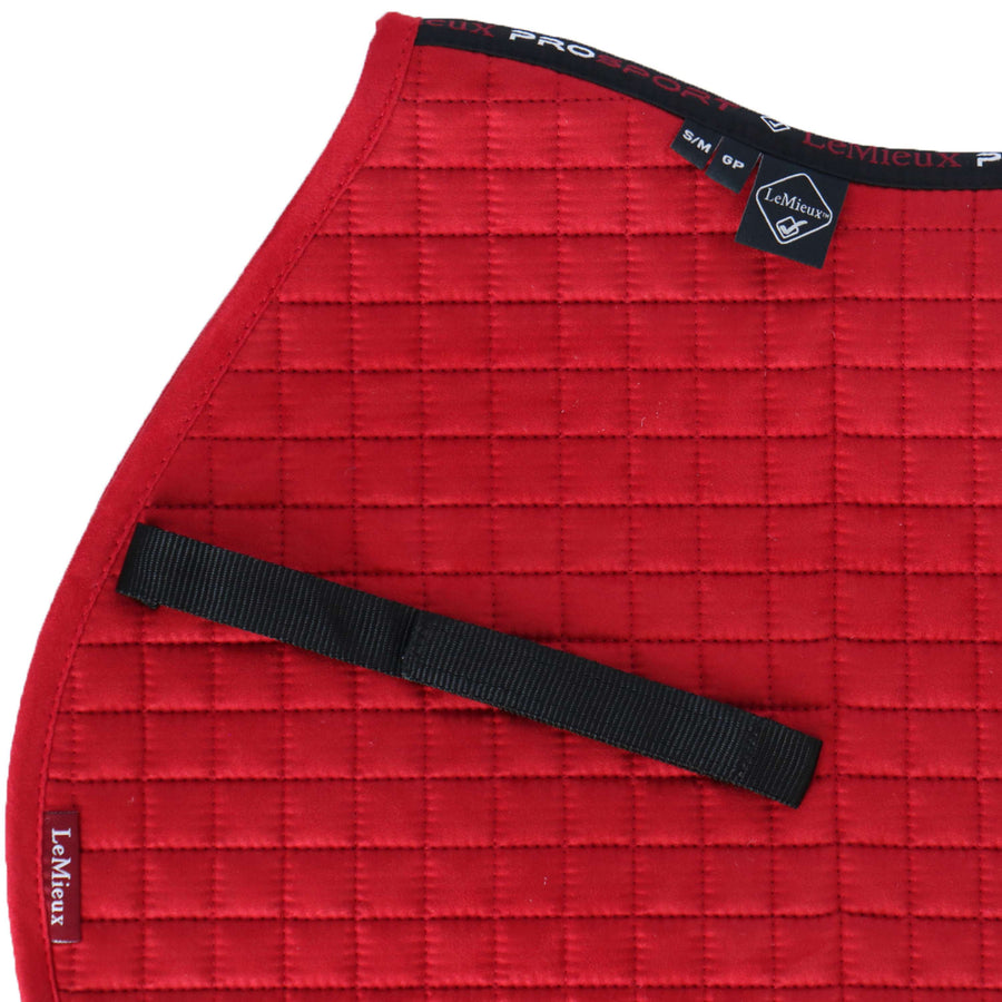 LeMieux Saddlepad Luxury Square General Practice Chilli Red