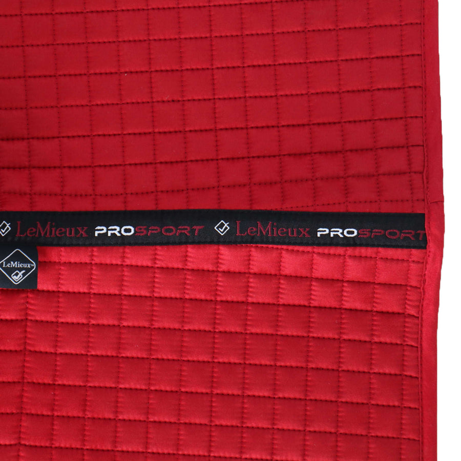 LeMieux Saddlepad Luxury Square General Practice Chilli Red