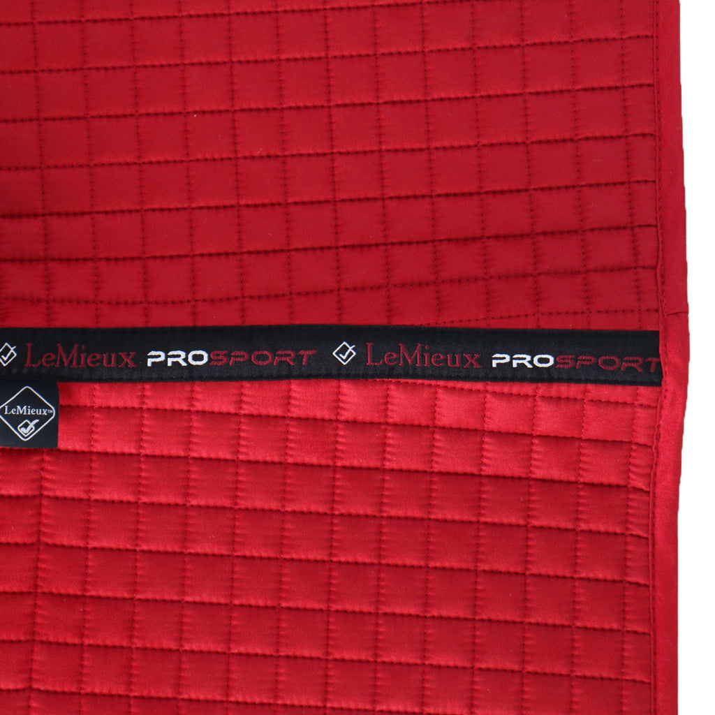 LeMieux Saddlepad Luxury Square General Practice Chilli Red