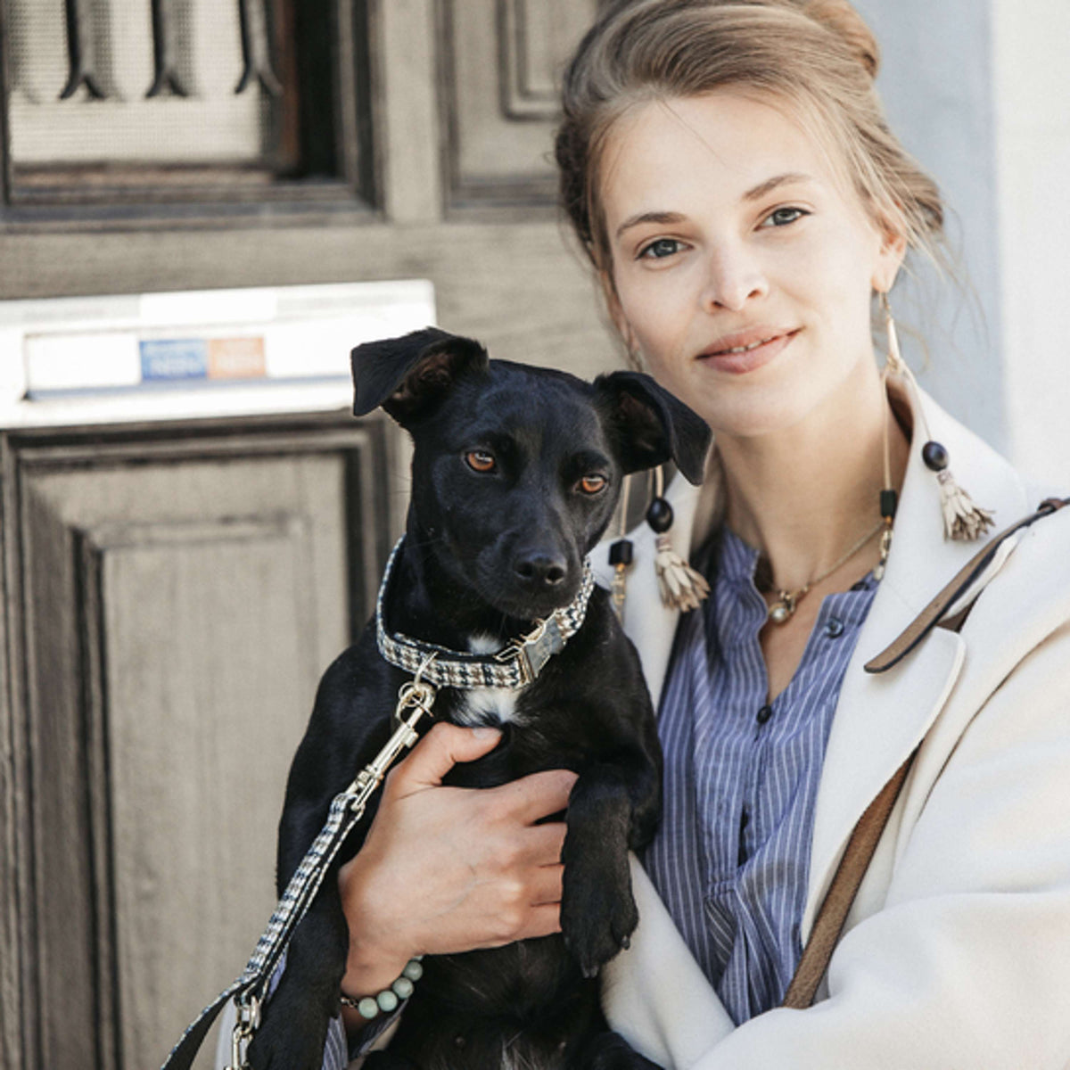 Kentucky Collar Pied-de-Poule Brown