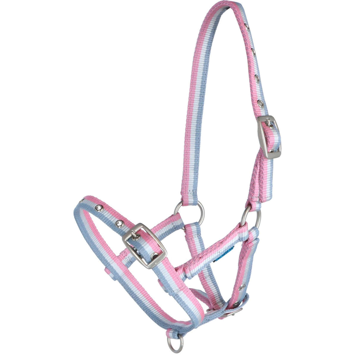 Norton Foal Halter Adjustable Grey/White/Pink