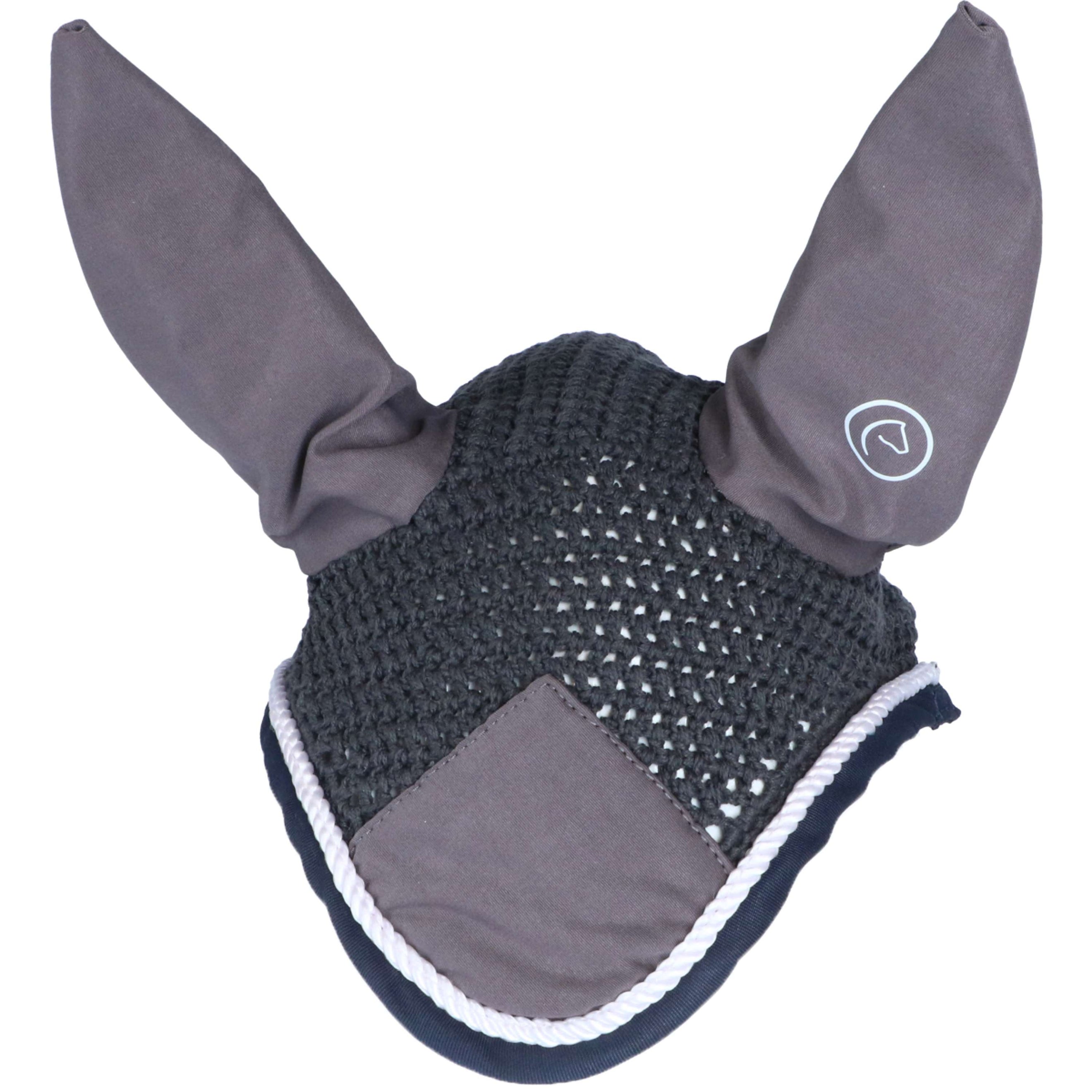 EQUITHÈME Ear Net Polyfun Dark Gray/Navy Blue